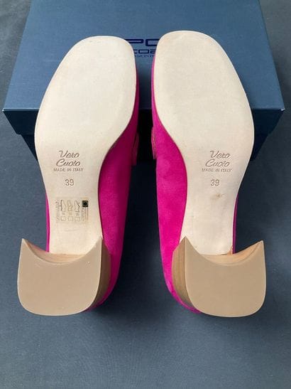 SPAZIOZERO8, leather pumps with interchangeable...