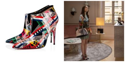 LOUBOUTIN 
Exceptionnelle paire de boots...