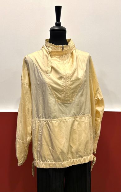ISABEL MARANT 
Satin beige k-way windbreaker...