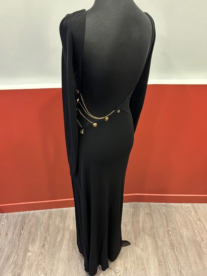 EMILIO PUCCI 
Black viscose-lined dress with...