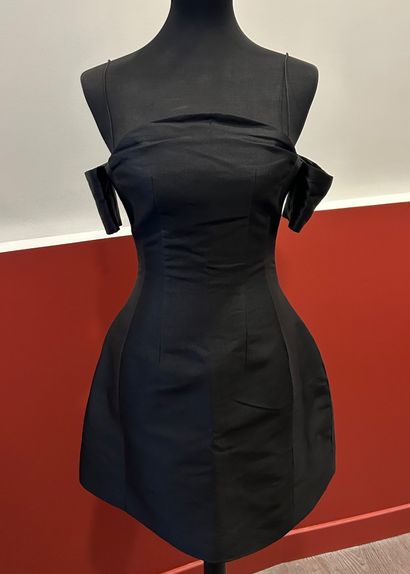 CARVEN 
Strapless dress with sleeves and...