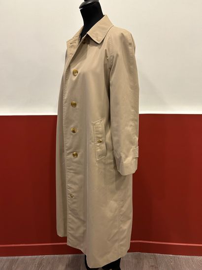 BURBERRYS
Beige cotton trench coat with two...
