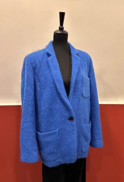 ISABEL MARANT 
Royal blue wool blazer jacket...