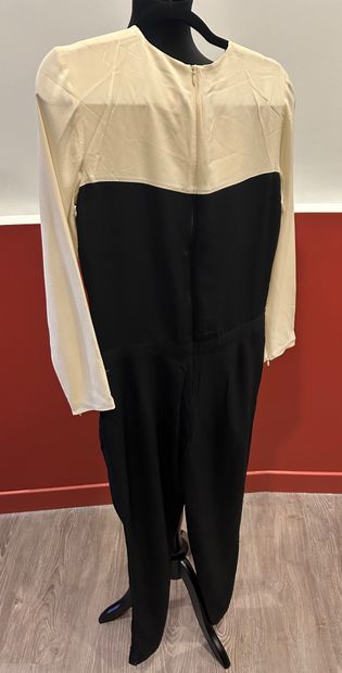 LONGCHAMP
Two-tone beige and black polyester...