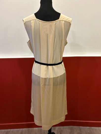 ERES 
Beige viscose and silk dress with removable...