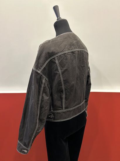 ISABEL MARANT 
Slim-fit jacket in faded black...