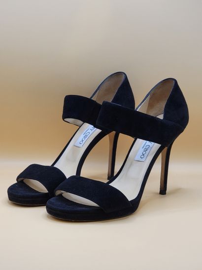 JIMMY CHOO 
Paire de sandales à talon en...