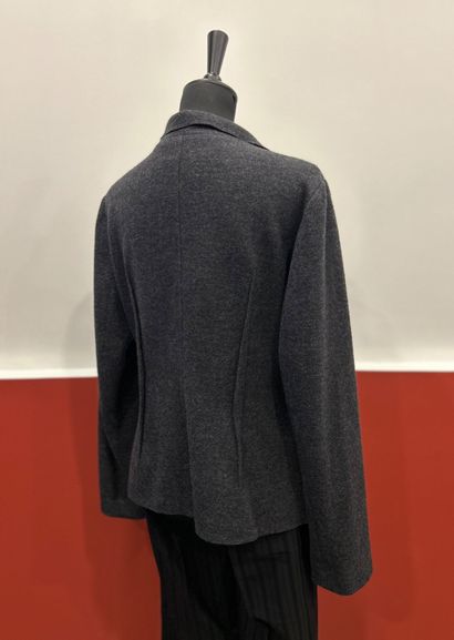 LANVIN
Grey 100% wool jacket with two patch...