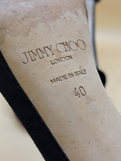 JIMMY CHOO 
Paire de sandales à talon en...