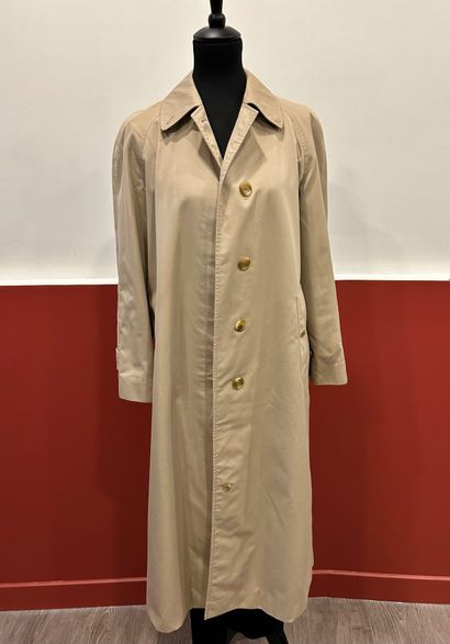 BURBERRYS
Beige cotton trench coat with two...