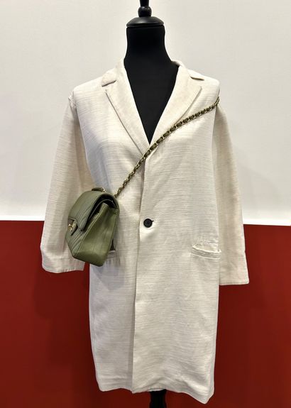 FORTE FORTE 
Beige blazer jacket with two...
