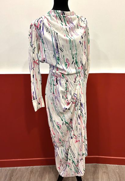 ISABEL MARANT 
Multicolored dress with cream...