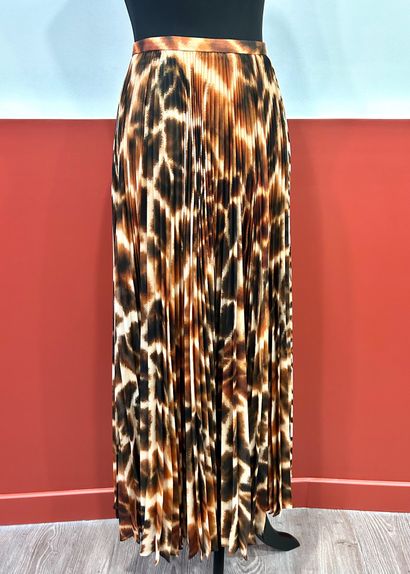 ROBERTO CAVALLI 
Jupe plissé soleil à motif...