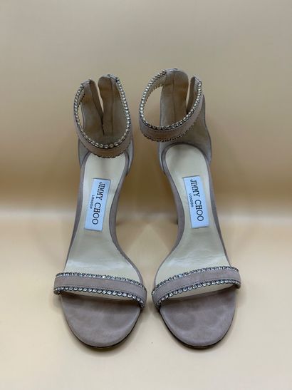 JIMMY CHOO 
Paire de sandales à talon en...