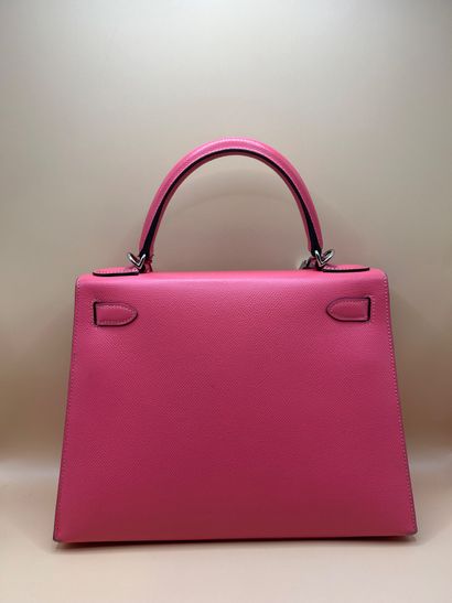 HERMES PARIS 
Sac Kelly sellier 28cm en veau...