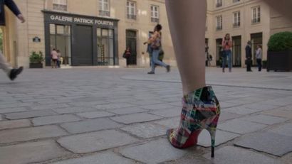 LOUBOUTIN 
Exceptionnelle paire de boots...