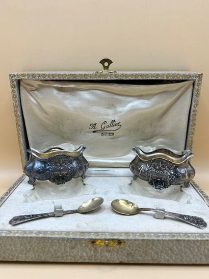 A. GALLIER ROUEN orfèvre
Paire de salerons...