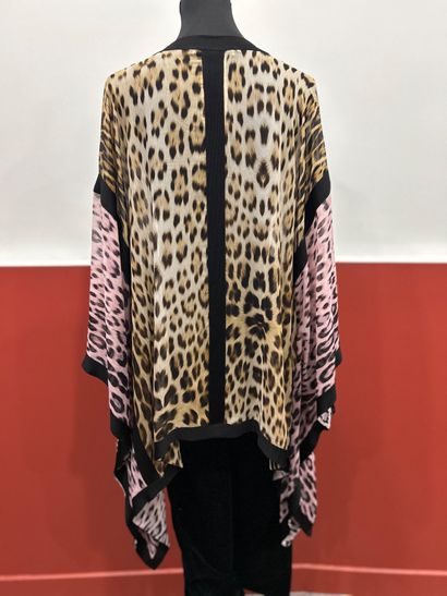 ROBERTO CAVALLI
Tunique beige rose et noire...