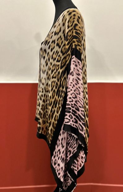 ROBERTO CAVALLI
Tunique beige rose et noire...