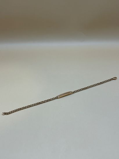 TIFFANY & CO 
Fine gourmette en or jaune...