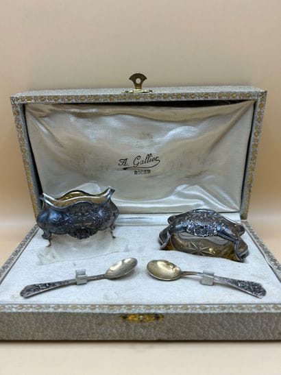 A. GALLIER ROUEN orfèvre
Paire de salerons...