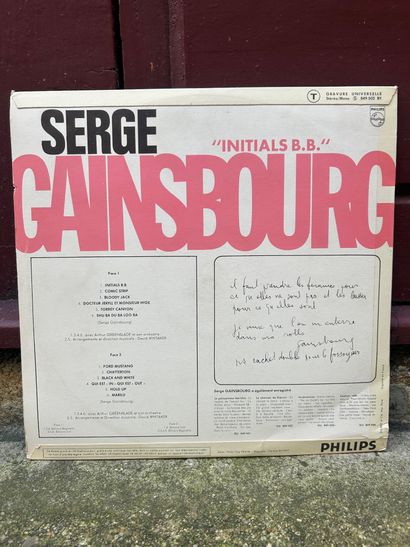 SERGE GAINSBOURG, lot including: 
 - 33 T...