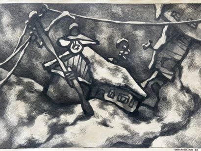 Oskar RABIN (1928-2018)
Escape, 1968
Felt...