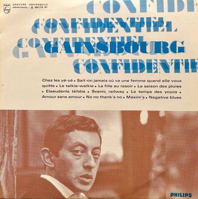 SERGE GAINSBOURG, lot including: 
 - 33 T...