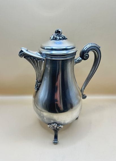 CHRISTOFLE 
Silver-plated baluster coffee...