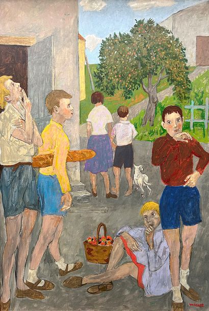 Grégoire MICHONZE (1902-1982)
Children, village...