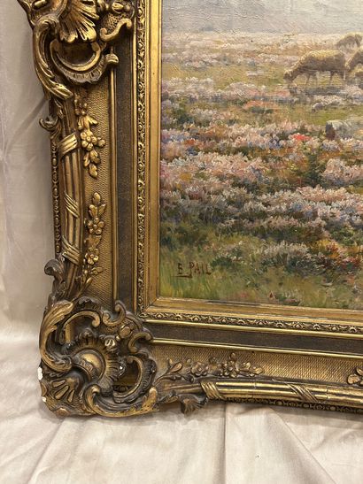 Edouard PAIL (1851-1916)
Landscape with sheep...
