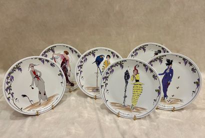 VILLEROY & BOCH 
Six plates in vitro-porcelain,...