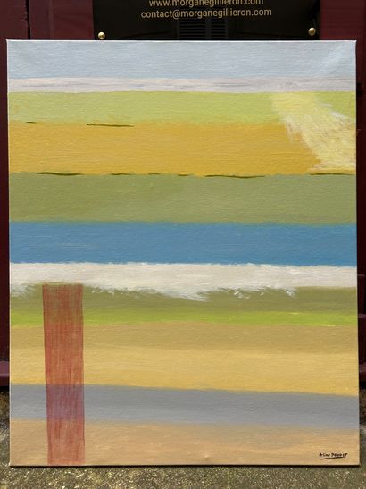 Aline POUGET (b. 1955) 
The Sea, 2015
Oil...
