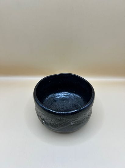 JAPAN 
Black glazed stoneware 
