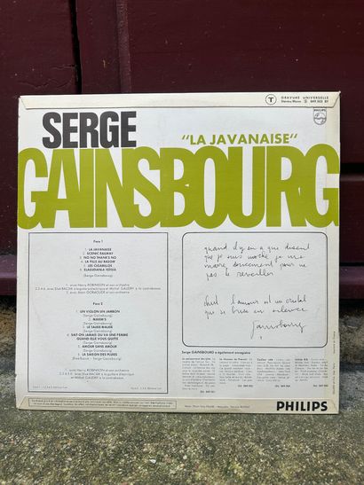 SERGE GAINSBOURG, lot including: 
 - 33 T...