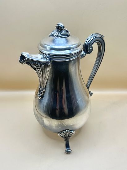 CHRISTOFLE 
Silver-plated baluster coffee...