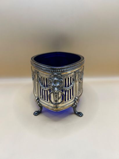 WMF
Silver-plated metal navette-shaped condiment...