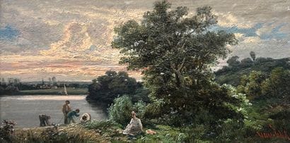 Henri VAN WYK (1833-1889)
Summer evening...