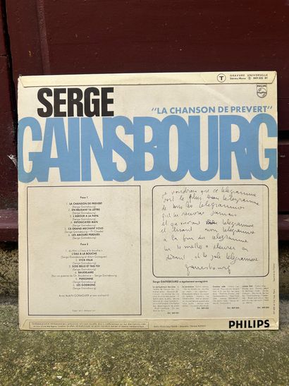 SERGE GAINSBOURG, lot including: 
 - 33 T...