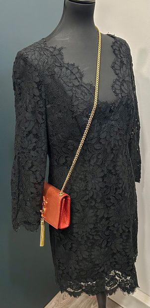 GUY LAROCHE 
Elegant black embroidered evening...