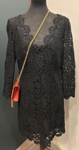 GUY LAROCHE 
Elegant black embroidered evening...