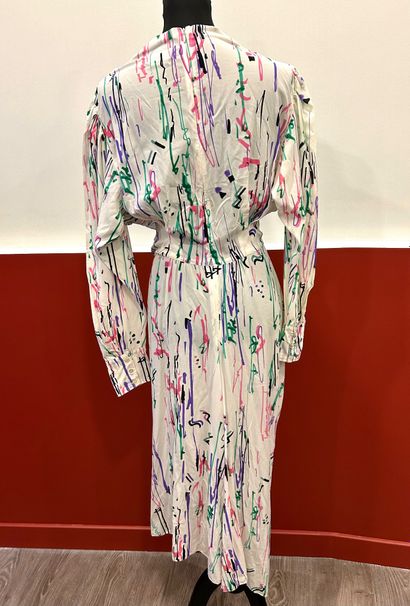 ISABEL MARANT 
Multicolored dress with cream...