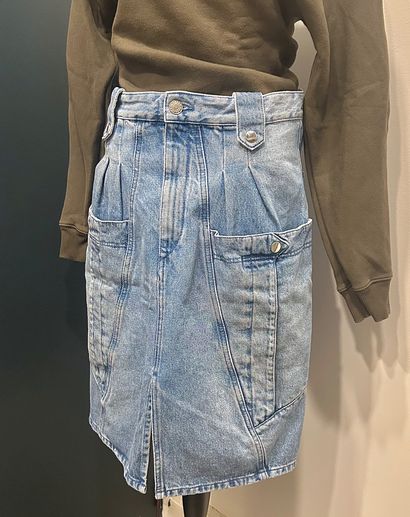 ISABEL MARANT 
High-waisted skirt in light...