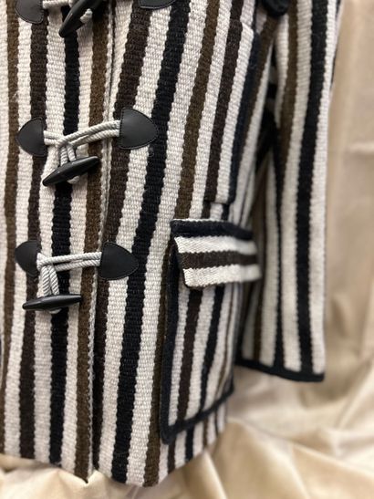 ISABEL MARANT 
Black, brown and gray striped...