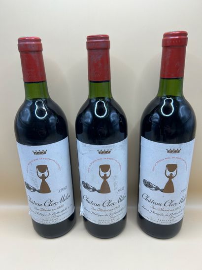 Lot of 6 bottles, Pauillac, Château Clerc...