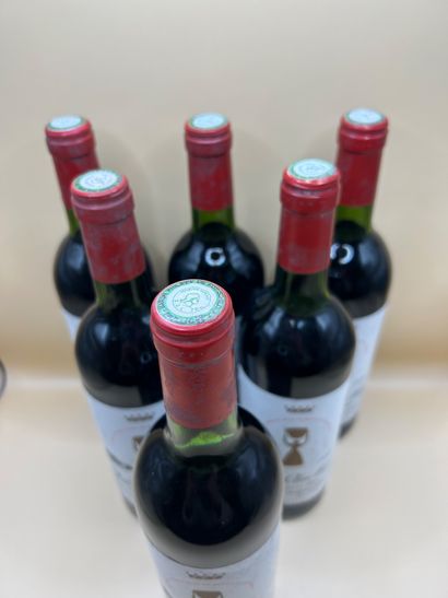 Lot of 6 bottles, Pauillac, Château Clerc...