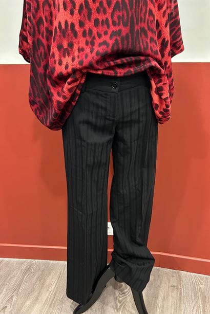 DOLCE & GABBANA 
Black flared pants with...