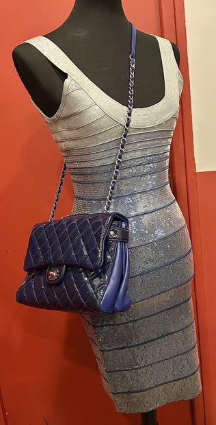 HERVE LEGER 
Stretch-knit evening gown with...