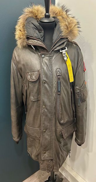 PARAJUMPERS
Men's brown parka jacket in imitation...