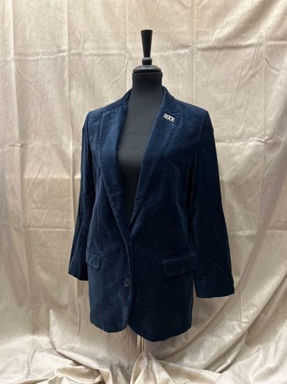ZADIG & VOLTAIRE 
100% cotton navy-blue velvet...